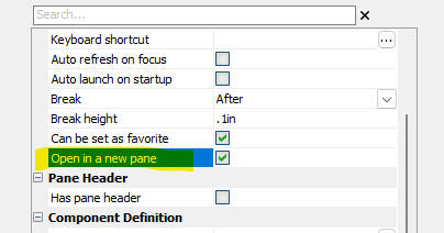 TabbedUI button property "Open in a new pane".